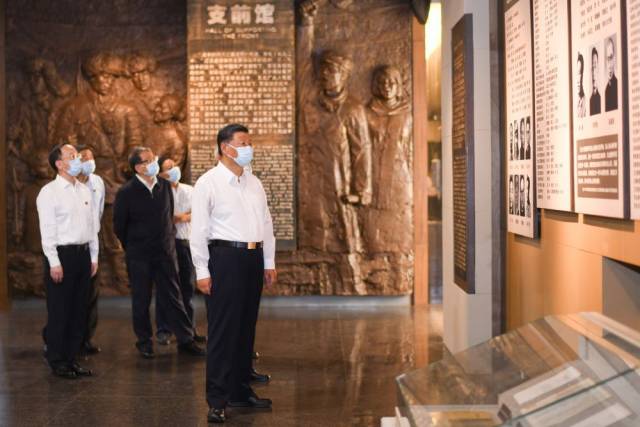 2022年8月16日，習近平總書記在遼寧省錦州市考察遼沈戰(zhàn)役紀念館。新華社記者 燕雁 攝