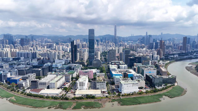 位于粤港澳大湾区的河套深港科技创新合作区（2025年4月24日摄，无人机照片）。新华社记者 梁旭 摄
