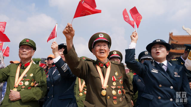△阅兵活动现场。（总台记者李晋拍摄）