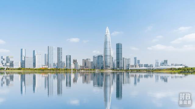 深圳后海人才公园城市天际线。（图/视觉中国）