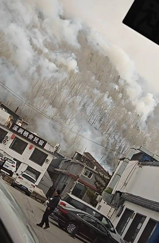 正月初五，五台山发生火情（来源：视频截图）