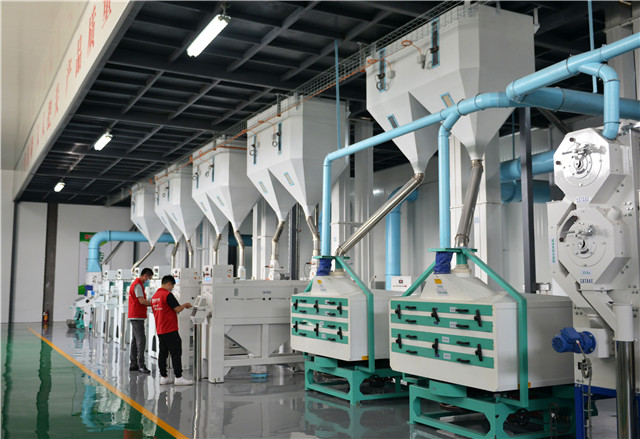 大米生产线设备效果图图片