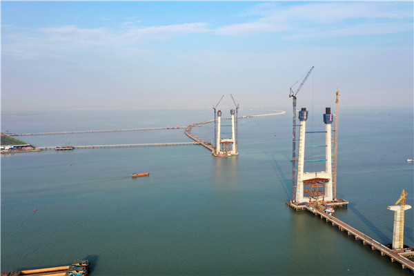 快看伶仃洋上这个世纪超级工程现雏形