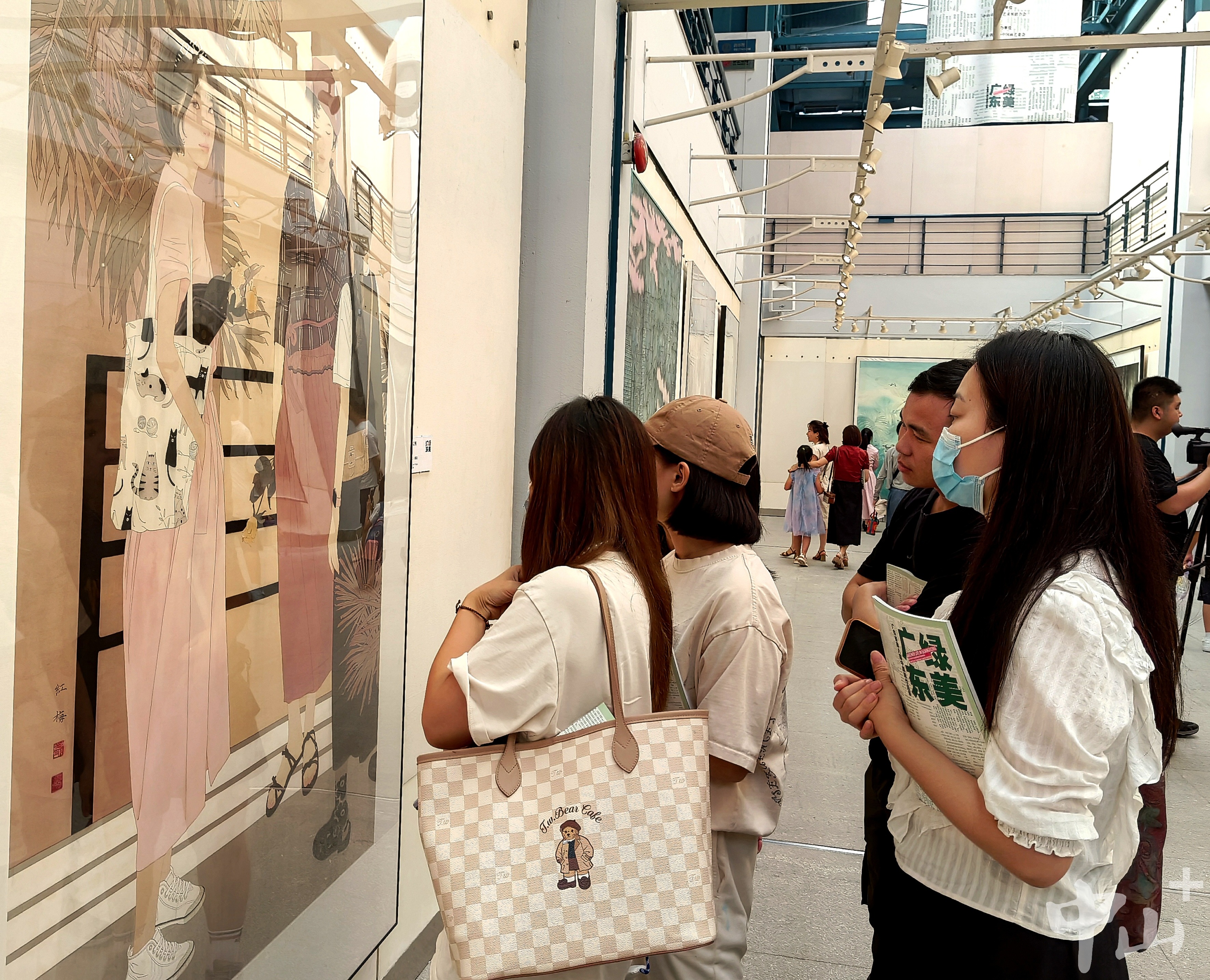 “绿美广东·广东省第八届中邦画作品展”正在中山开张